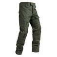 thumbnail image 1 of Hogleaql Mens Cargo Tactical Pants, Trendy Hiking Outdoor Work Ripstop Stretch Pant with Multi-Pockets Loose Lightweight Solid Color Pants Army Green L, 1 of 3