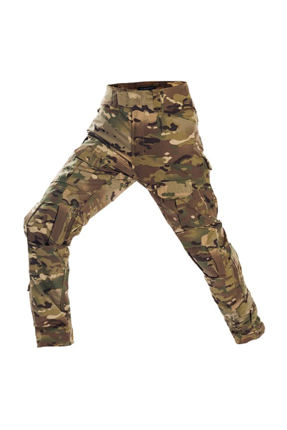 Tactical Pants for Men Trendy Hiking Active Ripstop Stretch Pant with Multi-Pockets Cargo Loose Fit Lightweight Solid Color Pants Camel 2XL