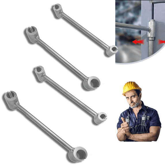 Hogloyecr Door Hinge Adjustment Tool, Labor Saving Hinge Wrench Heavy-Duty Door Hinge Repair Tool, Gap Adjusting Wrench for Fireproof Door/Anti-Theft Door 2PCS