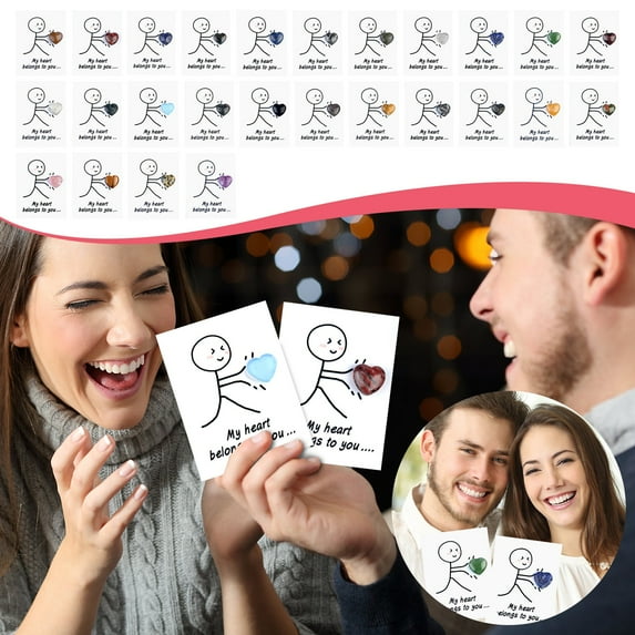 Hogloyecr Valentines Day Cards for Husband/Wife Anniversary Cards for Couples with Heart Shape Crystals Valentine Gift for Him/Her R