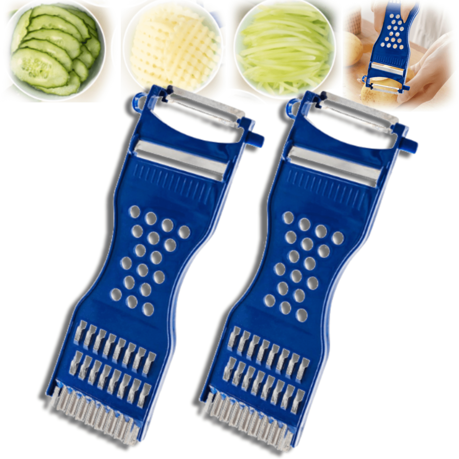 Hogloyecr Vegetable Peeler Multifunction Metal Scraper Fruit Grater ...