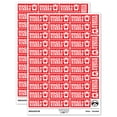 thumbnail image 1 of Hogs and Kisses Hugs Pig Teacher Student School Sticker Set - Red - Matte Finish - 1.5" Small, 1 of 7