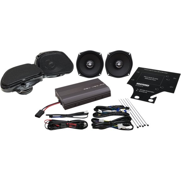 Hogtunes 200W Amp & Front/Rear Speaker Kit (REV450RGUKIT-AA)