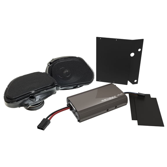 Hogtunes 225 Watt Amplifier - 6.5" Front Road Glide Speaker Kit (REV-225RG-KIT-AA)