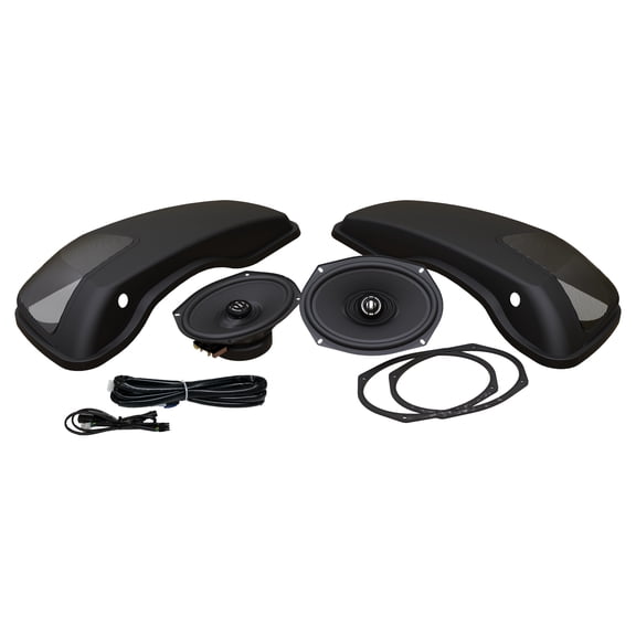 Hogtunes 692-LID-XL-RM Saddlebag LID & XL 6x9" Speaker Kit 200 Watt Lid & Speaker Kit for 2014+ Touring Bikes
