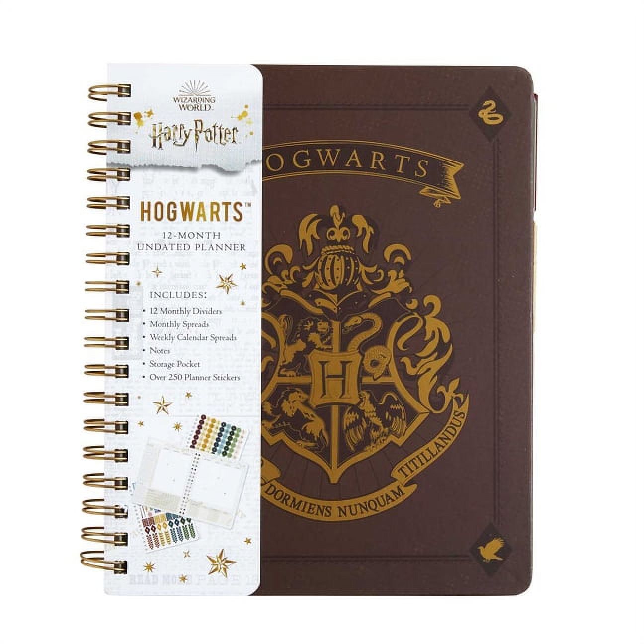 Hogwarts 12month Undated Planner Harry Potter School Planner School