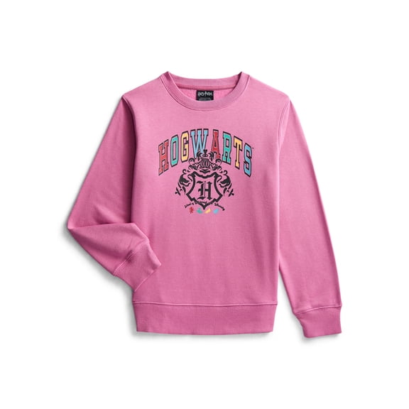 Harry Potter Boys Hogwarts Graphic Crew Fleece Sweatshirt, Sizes XS-2XL