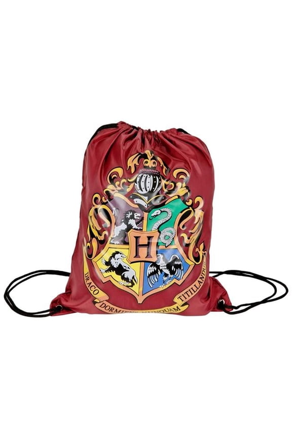 Hogwarts Crest Drawstring Tote Bag