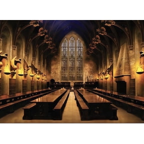 Hogwarts Great Hall Backdrop Wall Banner, Large Photo Backdrop, Party Decoration, Wizarding World Room Decor 8*6FT(96x72inch)