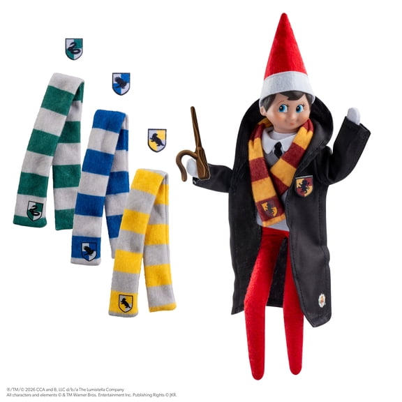 The Elf on the Shelf Harry Potter Hogwarts House Robe and Accessory Set - Scout Elf Not Included