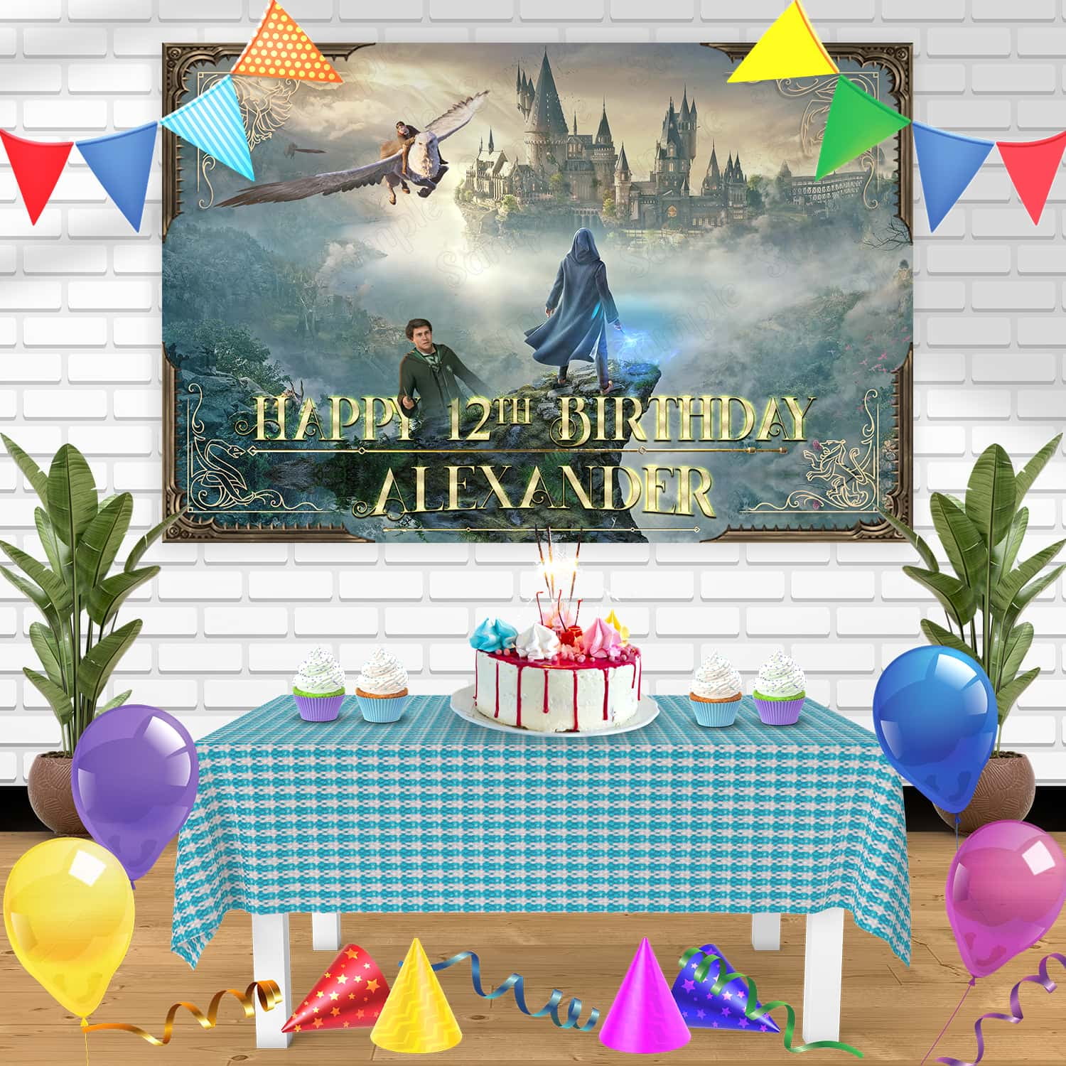 Harry Potter Balloon Set Birthday Party Decoration (12 latex + 2 Foil)