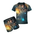 thumbnail image 1 of Hogwarts Legacy Boys Two Piece Rash Guard Swimsuits Kids Short Sleeve Swimwear Sets Bathing Suit, 1 of 7