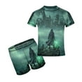 thumbnail image 1 of Hogwarts Legacy Boys Two Piece Rash Guard Swimsuits Kids Short Sleeve Swimwear Sets Bathing Suit, 1 of 7