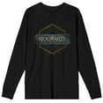thumbnail image 1 of Hogwarts Legacy Hexagon Logo Crew Neck Long Sleeve Men's Black Tee-Small, 1 of 7