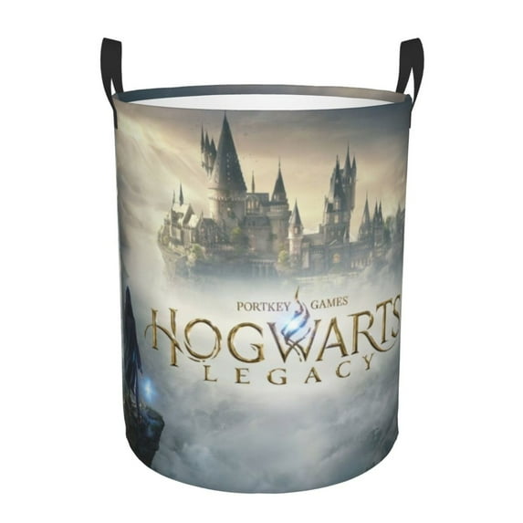 Hogwarts Legacy Large Laundry Hamper Collapsible Laundry Basket With Handles, Tall Storage Basket For Blanket, Toys, Dirty Clothes In Living Room, Bedroom, Bathroom, Nursery