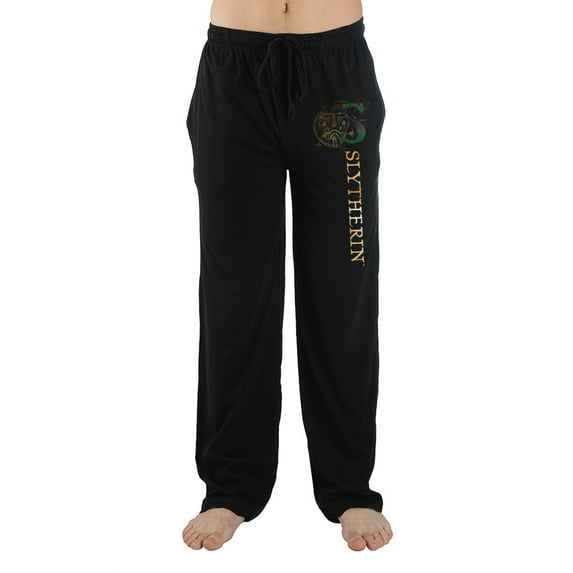 Hogwarts Slytherin Mens Clothing Sleep Pajama Pants-Small