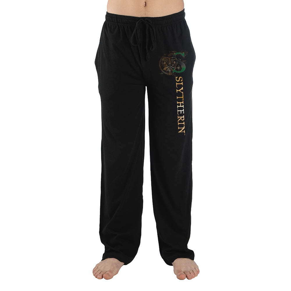 Hogwarts Slytherin Mens Clothing Sleep Pajama Pants-X-Small