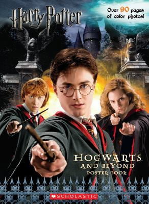 Pre-Owned Harry Potter Hogwarts and Beyond Poster Book (Hardcover) 0545082188 9780545082181