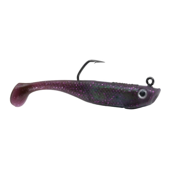 Hogy Lures Protail Paddle Swimbait - 3.5" (1 oz.) - Black