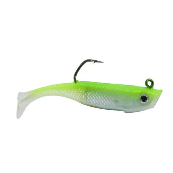 Hogy Lures Protail Paddle Swimbait - 6.5" (2 oz.) - Chartreuse