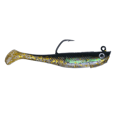 Hogy Protail Paddle Swimbait, 3.5", 1oz, Black Gold