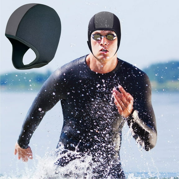 Hohaski 3mm Neoprene Diving Hood Snorkeling Mask Sun Protection Fast Dry Warm Windproof Swim Hat for Men Women Full Face Coverage for Surfing Swimming Winter Sports
