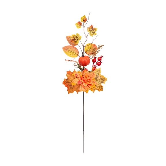 Hohaski Artificial Maple Leaf Bouquet, Fall Thanksgiving Artificial Sunflower and Pumpkin Bouquet Decorations for Home Table Centerpiece.