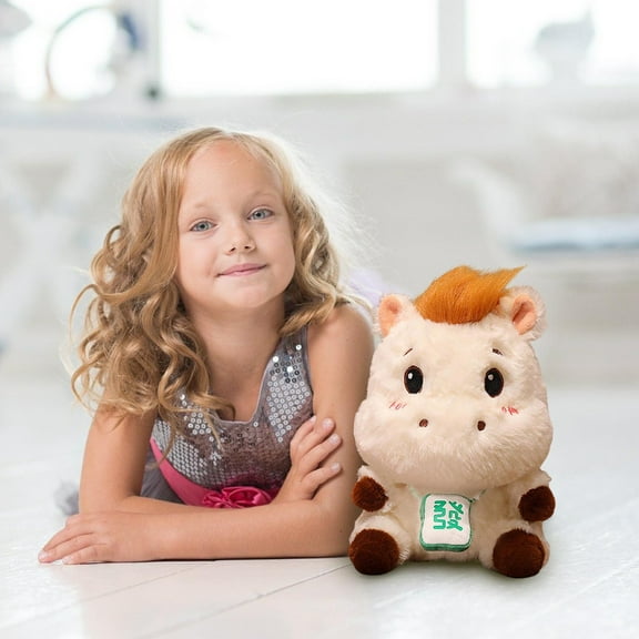 Hohaski Baby Horse Plush Toy for Doll to Accompany Sleep Gift 32cm Stuffed Animal Horse Plush forCuddle Toy Soft Horse DollGift