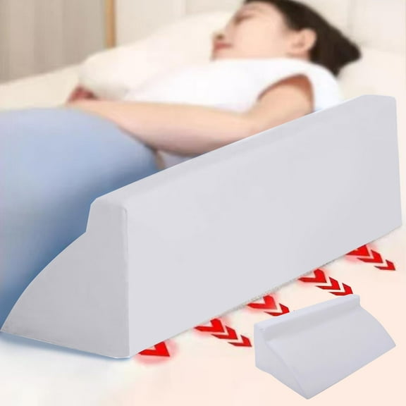 Hohaski Bed-Rest Support Pillow for Elderly Patient Turning Pillow Separation Triangular Pillow Nursing R-Shaped Pillow
