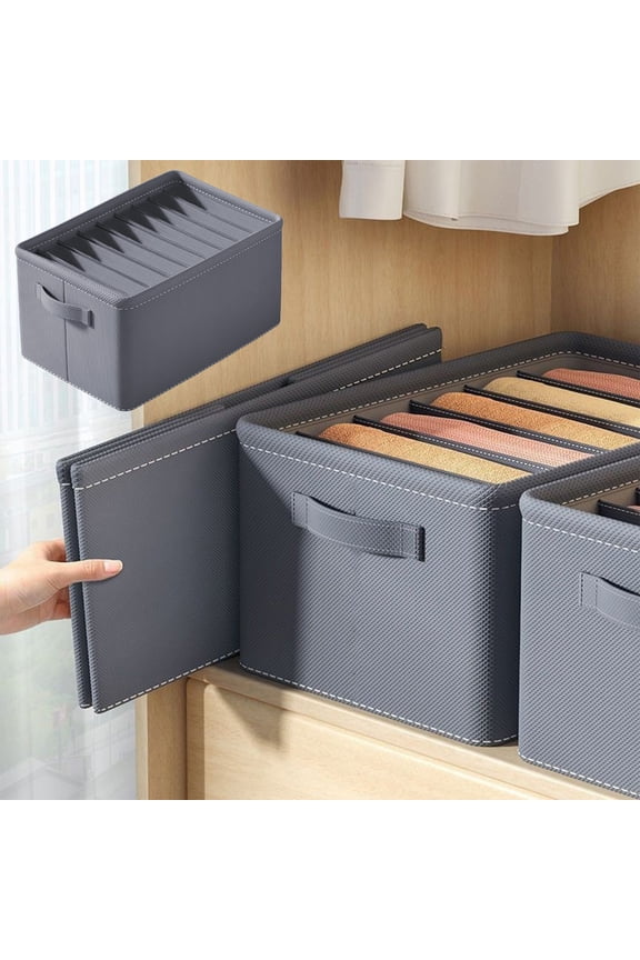 Clothes Separation Storage and Organization Clothing Storage Box Thickened Compartment Storage Box Denim Pants Hoodies Underwear Box