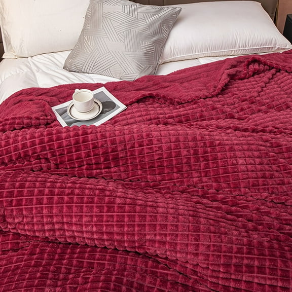 Hohaski Flannel Blanket 78.7 X 70.8 Inches - Versatile Hot Sheet & Sofa Blanket, Luxurious Milk Flannel Nap Cover for Snuggling, Great for All Seasons!