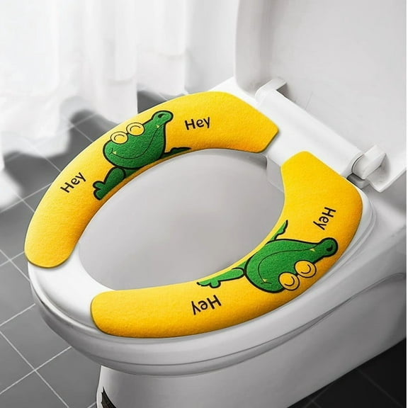 Hohaski Household Toilet Seat Cushion Adhesive Toilet Seat Cover Toilet Seat Cover Christmas Decor