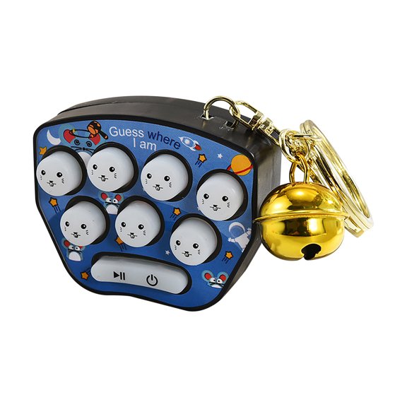 Hohaski Mini Hamster Game Toy Keychain LED Electronic Hamster Button Game Console