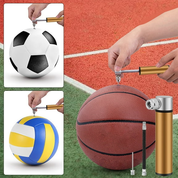 Hohaski Mini Inflator Mini Portable High Pressure Inflator Basketball Beautiful Mouth Inflator Riding Accessories Air Needle