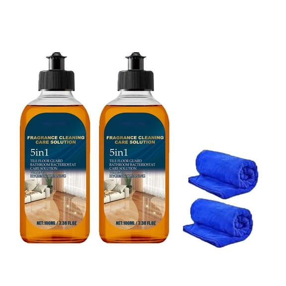 Hohaski Multi-Surface Cleaner Household Floor Cleaning Solution Tile Wood Floor Clean and Shiny Stain Removal and Leave Fragrant Easy To Clean 100ml Ultimate Cleaning Power