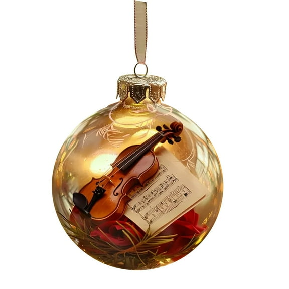 Hohaski Music Note Christmas Ornament Musical Tree Decoration with Ribbon Holiday Home Decor