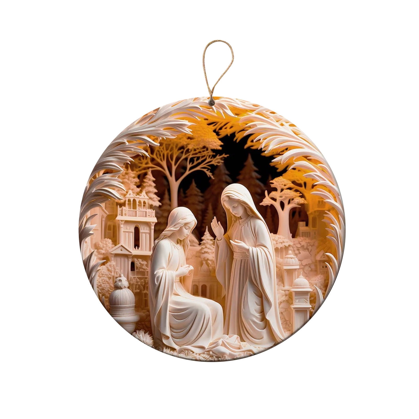 Hohaski Nativity Christmas Ornaments Tree Decorations - 3D Acrylic Cut ...