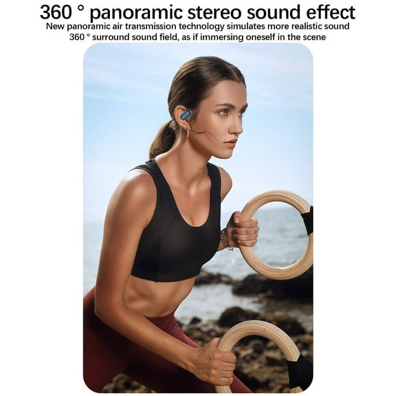 Hohaski Open Ear Hanging LCD Screen Sports Earphones Full Color Touchscreen Bluetooth ANC Intelligent Translation