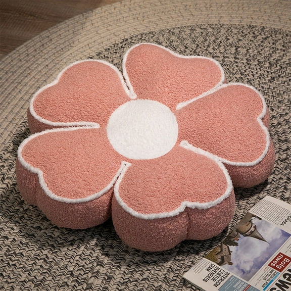 Hohaski Feledorashia Petal Shaped Velvet Pillow Cushion - Nordic Style Cherry Blossom Petal Pillow, Flooring Mat Scandinavian Seat Cushion Home Decor