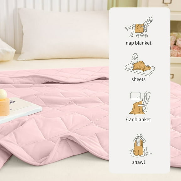 Hohaski Quilt Quilt Cool Quilt Washable Air Conditioner Quilt Core Blankets for Couch, Sofa, Bed