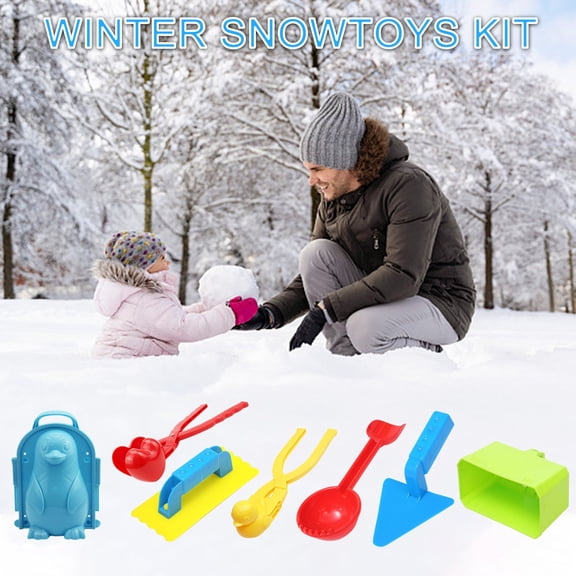 Hohaski Snowball Maker Clip Maker Shaped Snow Sand Tool Winter Snow Toys Kit Outdoor
