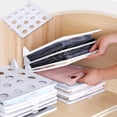 thumbnail image 1 of Hohaski T Shirt Organizer Closet Organizer Clothing Trays Folding Clothes Board Stackable Shirt Receipt Board Organizer for Closet Organize Pants Shorts Sweater, 1 of 6