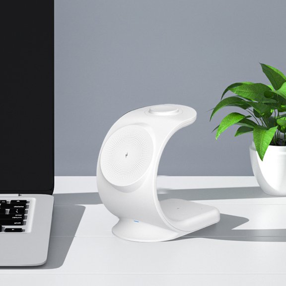 Hohaski Three In One Rotating Magnetic Wireless Charging Desktop Bracket Phone Headphones Watch Wireless Charging