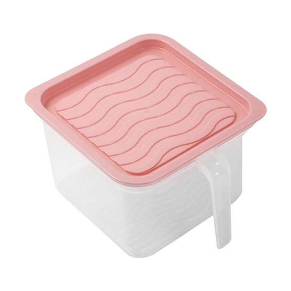 Hohaski Valentines Decor Multigrain Barley Storage Jar Nut Candy Dry Storage Jar Transparent Storage Jar with Handle Home Decor