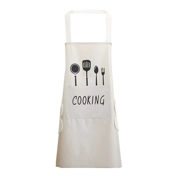 Hohaski Wipable Apron Suitable for Women's Fashionable Home Kitchen Cute Japanese Cooking Apron Work Clothes