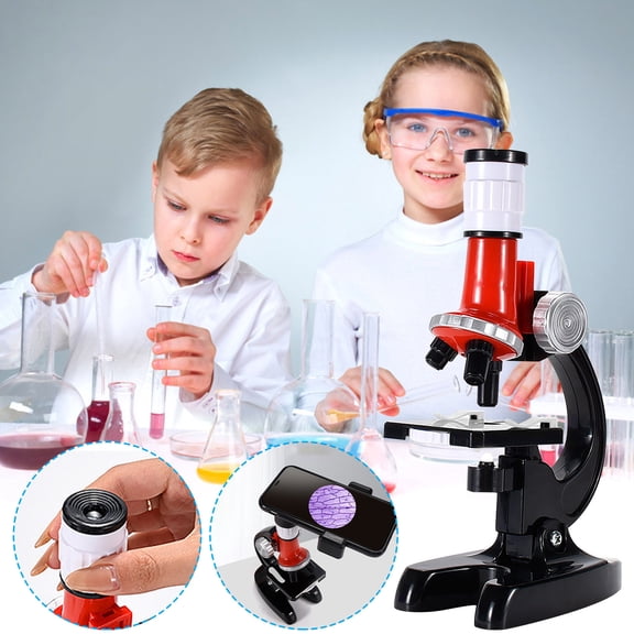 Hohaski s Early Education Biological Science HD 1200X Microscope Toys Experimental Equipment