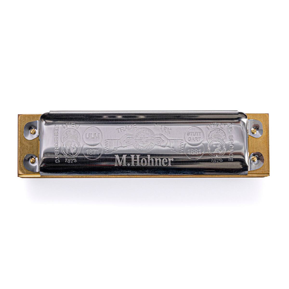 Gaita Hohner Marine Band 1896 Em A (la) Harmonica Com Case A Marrom Gaita Hohner Marine Band 1896 Em A (la) Harmonica Com Case A Marrom