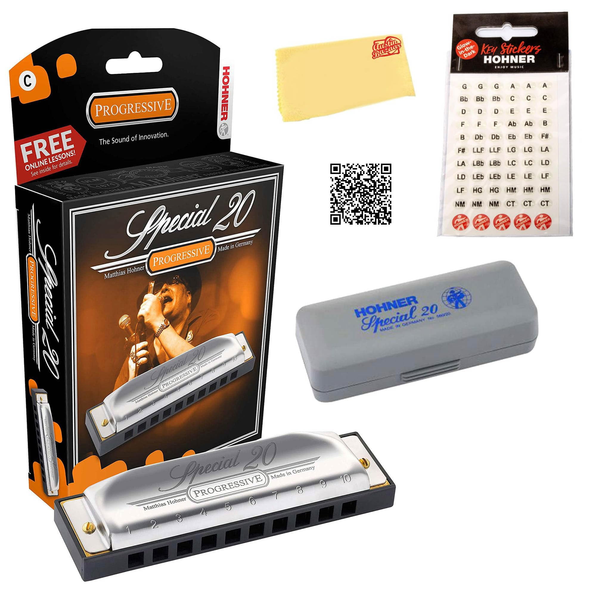 Hohner Special 20 Harmonica - Key of B w/ Key Stickers