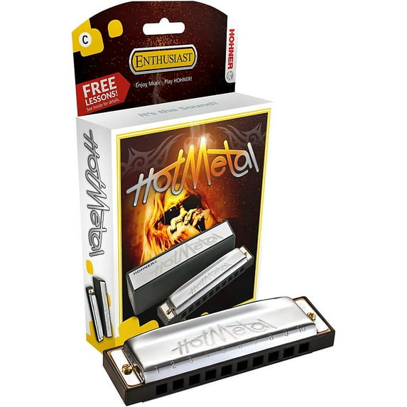 Hohner 572 Hot Metal Harmonica F