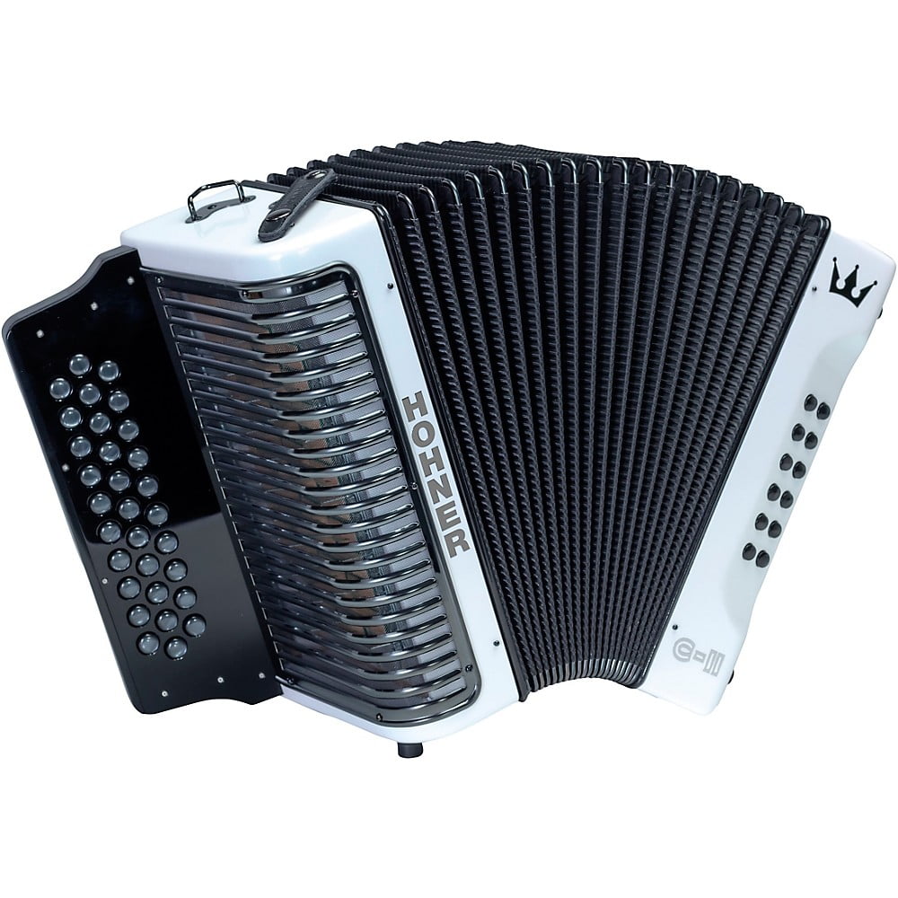 Hohner Accordion 120 Keys FBE White Rainbow